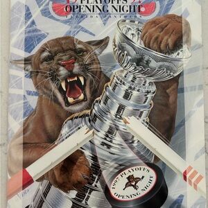 1997 Florida Panthers opening night playoffs program